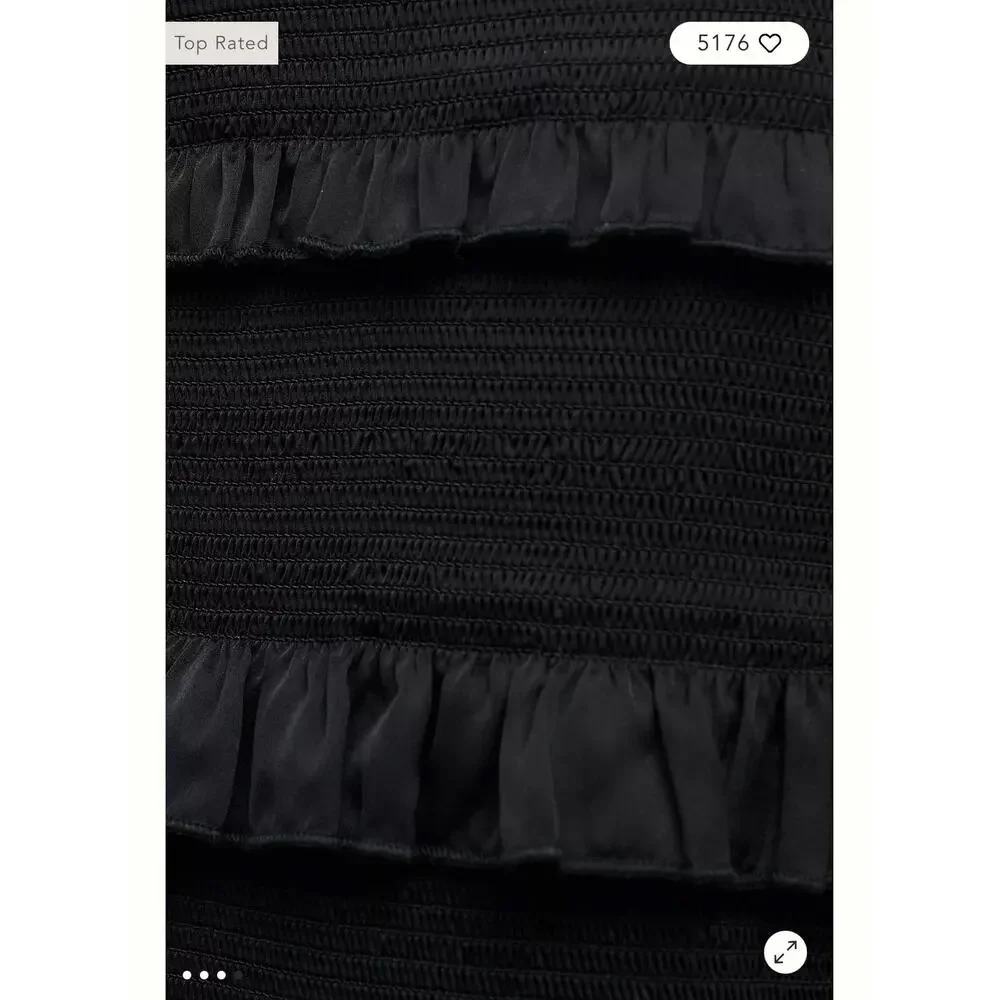 V. Chapman The Lily Midi-Length Dress Sleeveless in Black Size 10 NWT - Picture 7 of 15